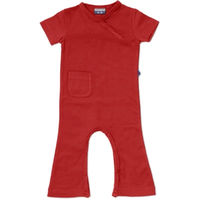 Afbeelding van Silky Label jumpsuit hypnotizing red korte mouw maat 86/92 rood
