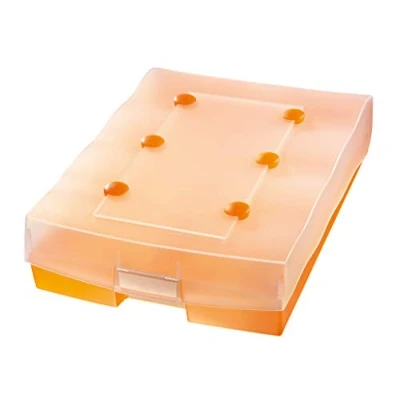 Afbeelding van HAN CROCO DUO, 9987 613, archiefdoos voor 2200 kaarten, eenvoudig woordenschat leren met 5 vakken leersysteem, DIN A8 kaartenbak incl. 8 steunplaten, A Z register, indexbox,