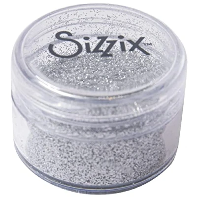 Afbeelding van Sizzix Essential Fine biologisch afbreekbare glitter maken, zilver, 12g, 665457, één maat