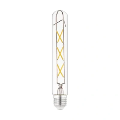 Afbeelding van EGLO Filament LED lamp E27, gloeilamp in buis vorm voor retro verlichting, 4 Watt (40w equivalent), 470 Lumen, lichtbron warm wit, 2700 Kelvin, T30, Ø 3 cm