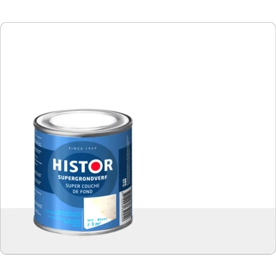 Afbeelding van histor perfect base super grondverf wit 0.25 ltr