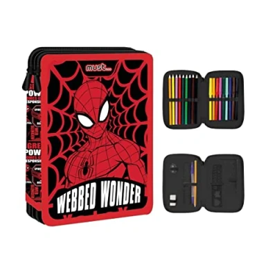 Afbeelding van SpiderMan Gevuld Etui, Webbed Wonder 21 x 15 5 cm 31 st. Polyester