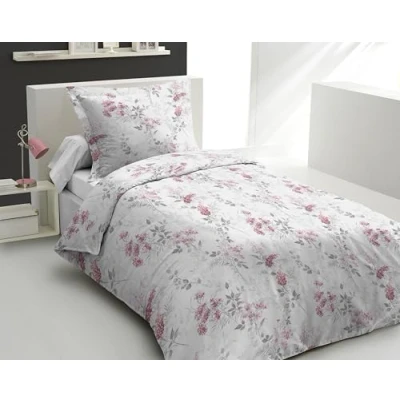 Afbeelding van Home Linge Passion Dekbedovertrek, 2 delig, 100% katoen, 57 draden/cm², 1 persoon, 140 x 200 cm, pompadour roze