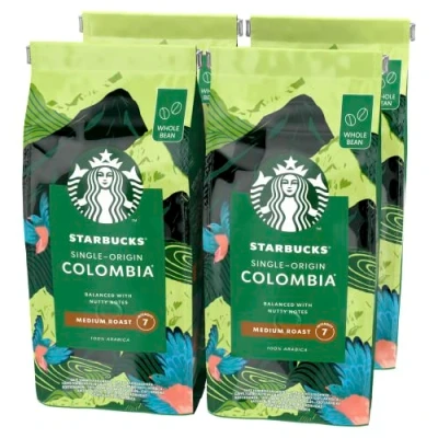 Afbeelding van Starbucks Colombia koffiebonen 4 zakken à 450 gram