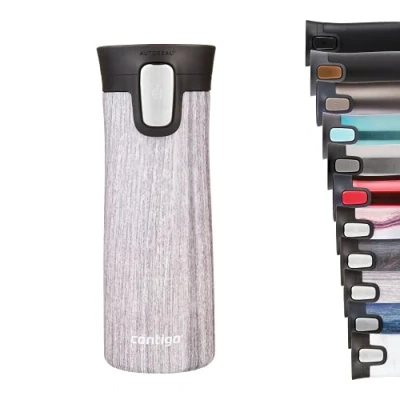 Afbeelding van Contigo Pinnacle Autoseal thermosbeker, roestvrijstalen beker to go, isoleerbeker, lekvrij, koffiebeker Travel Mug met Easy Clean deksel, BPA vrij, 420 ml