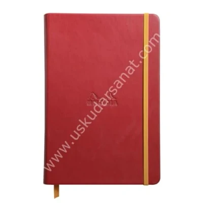 Afbeelding van Rhodia 118753C Rhodiarama Book (DIN A5, 14,8 x 21 cm notitieboek met elastiek, gelinieerd, 96 vellen) 1 stuk, framboosroze