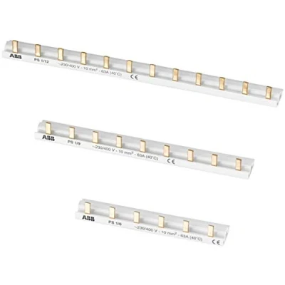 Afbeelding van ABB VERBINDINGSKAM 1 FASE 9 MODULE AANSLUITING 10MM2 L1 L1U PIN AFSTAND 17 6MM