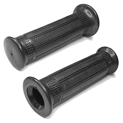 Afbeelding van cyclingcolors Handgrepen voor motorfiets, 22 mm, 24 universeel, bromfiets, antislip, motorgrepen, rubber (zwart)