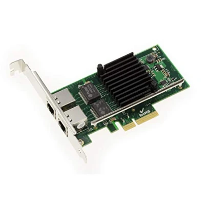 Afbeelding van KALEA INFORMATIQUE Netwerkcontrollerkaart met 2 poorten Gigabit Ethernet via PCIe x4 poort Intel I350 T2 chipset (NHI350AM4)
