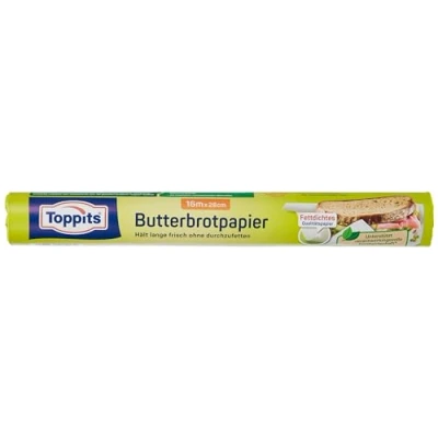 Afbeelding van Toppits 2049643 boterbroodpapier, 16 m, wit