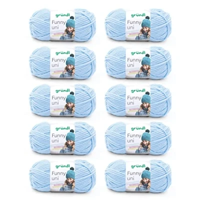 Afbeelding van Gründl Funny Uni Garen Pastelblauw 5 bollen kleur: 03