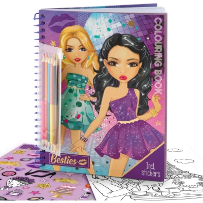 Afbeelding van Grafix Besties Kleurboek A4, 30 vel