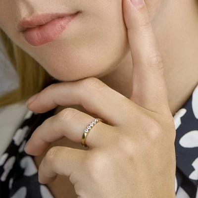 Afbeelding van Geelgouden Ring zirkonia 4015393 18.00 mm (57)