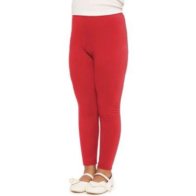 Afbeelding van Merry Style MS MS10 225 LE new Meisjes Leggings Sport Vrijetijdsbroek Lang Katoen Sportbroek Rood 158