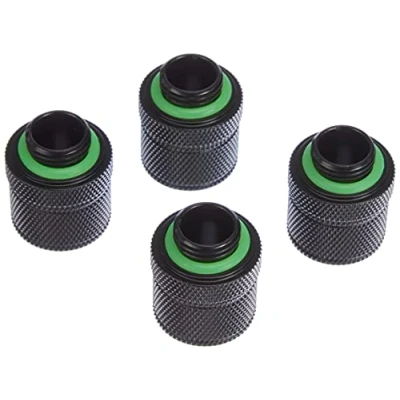 Afbeelding van Corsair Hydro X serie, XF compressie 10/13 mm (3/8 inch of 1/2 inch) ID/OD koppelingen, vier stuks (G1/4 BSPP poortdraden, solide messing duurzaamheid, compatibel met extra adapters)