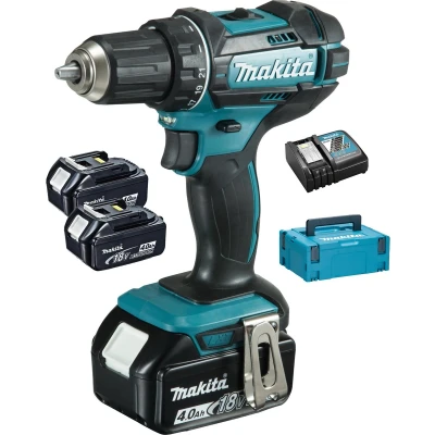 Afbeelding van Makita DDF482RM3J 18V Li Ion Accu Boor /schroefmachine Set (3x 4.0Ah Accu) In Mbox