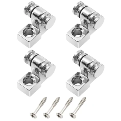 Afbeelding van Musiclily Vintage Roller String Guides Snaargeleiders Trees Retainers voor Strat Tele Elektrische Gitaar, Chroom(4 Stuks)