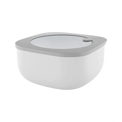 Afbeelding van Guzzini Keuken Actief Ontwerp, STORE&amp;MORE, lage hermetische bak voor koelkast/diepvries/magnetron (L) Donkergrijs, 19,5 x h9,3 cm 1900 cc 170704177