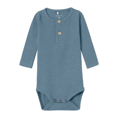 Afbeelding van NAME IT BABY romper NBMKAB grijsblauw