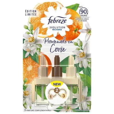 Afbeelding van Febreze 3volution Elektrische Navulling voor Luchtverfrisser Walk in Corsica 20ml