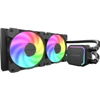 Afbeelding van LC Power CC 240 B ARGB koelsysteem voor computers Processor Alles in één vloeistofkoeler 12 cm Zw