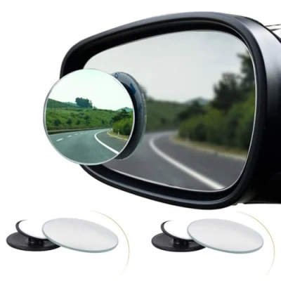 Afbeelding van Blind Spot Spiegel (2 stuks) Auto Dode Hoek Ovaal HD Glas Convex Lens, Randloos Achteruitkijkspiegels 360 Verstelbare Dodehoek voor alle Auto, Vrachtwagen, SUV, Caravan, Self Stick