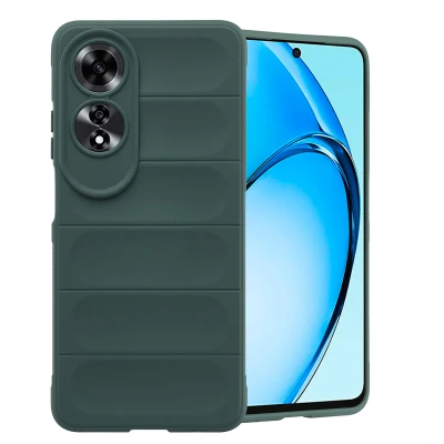 Afbeelding van Oppo A60 (4G) Hoesje Siliconen en TPU (zacht) imoshion Softcase/Backcover Donkergroen Telefoonhoesje Black Friday Deals