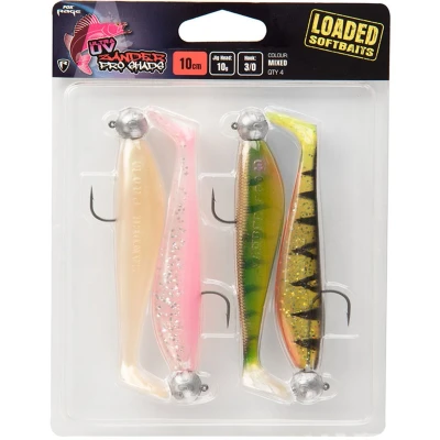 Afbeelding van Fox Rage Zander Pro Loaded Uv Mixed Colour Packs X4 Colours 5gr 1/0 7cm Shad