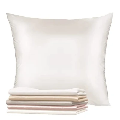 Afbeelding van 1x Zijden Kussensloop Voor Kussen 80 x cm, Wit, Dikte 19 Mannen (Silk Pillow Case) 100% Dubbelzijdige Moerbeizijde Verkocht per eenheid Kussenhoes Anti Ageing, Dustmijt