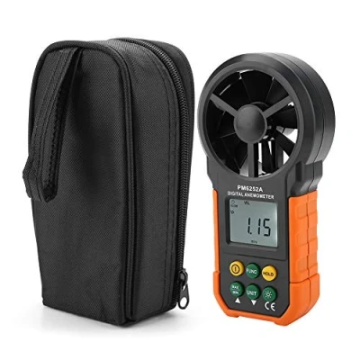 Afbeelding van PM6252A Handheld Digitale Anemometer Windsnelheid Schaalmeter Luchtvolume Meten met LCD Scherm Achtergrondverlichting voor Windsurfen Vliegerzeilen