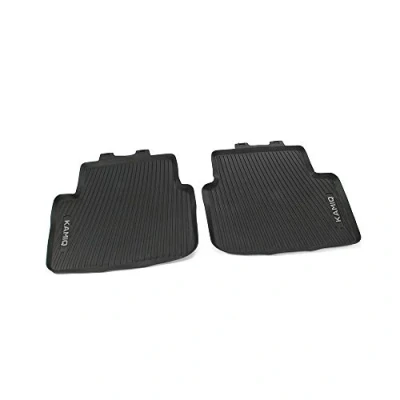 Afbeelding van Skoda 658061512 allweather vloermatten 2X rubberen matten achter rubber zwart, met Kamiq opschrift