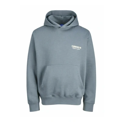 Afbeelding van Jack &amp; Jones Jorroxbury BACK Hoodie, Heren, Maat: XXL, Stormy weather