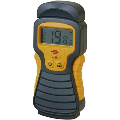 Afbeelding van Brennenstuhl Vochtmeter MD (Vochtigheidsmeter voor hout/wanden/bouwmateriaal, met LCD Display) Antraciet/Geel