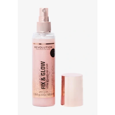 Afbeelding van Makeup Revolution FIX &amp; GLOW Fixing Spray Fixeerspray poeder, Dames, Maat: 100 ml,