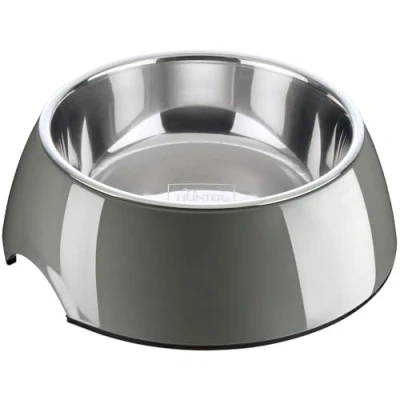 Afbeelding van Hunter Drinkbak of Voerbak Melamine Grijs