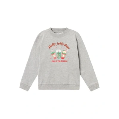 Afbeelding van Name it Weihnachts Sweater voor kinderen, Maat: 116, Grey melange