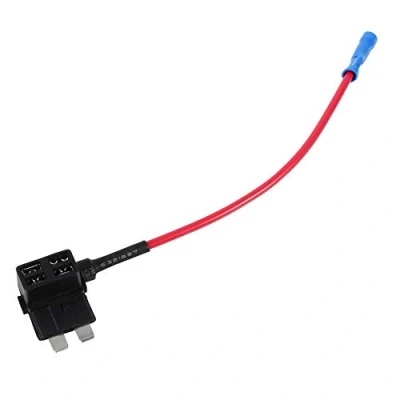 Afbeelding van 12 V mini zekeringadapter, ATM APM zekeringhouder, zekeringkasthouder, stopcontact, auto toevoegingsschakeling terug standaard