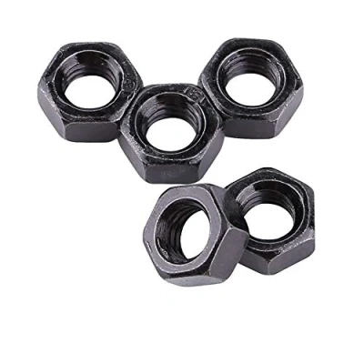 Afbeelding van Fydun 100 stks Hex Moer Din934 M2 M5 Zwart Verzinkt Carbon Staal Metrische Draad Zeshoekige Moeren (M2)