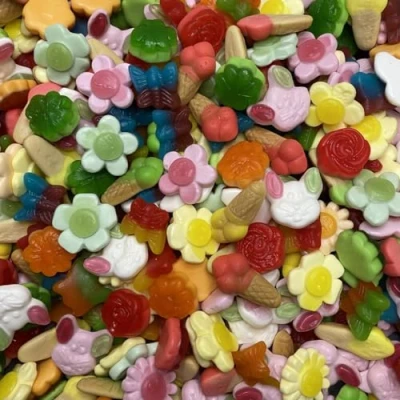 Afbeelding van Lente snoep mix 500 gram Snoepgoed Snoepjes decoratie Haribo Jake Damel