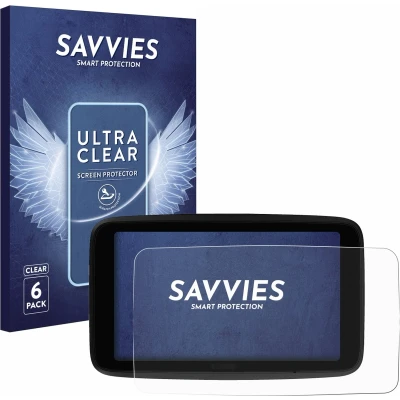 Afbeelding van Savvies Screenprotector voor TomTom GO Superior 6&quot; Folie Beschermfolie transparant (6 Stuks)