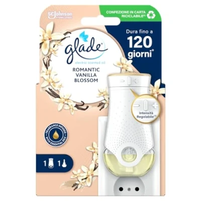 Afbeelding van Glade Kamergeur met etherische oliën, Romantic Vanilla Blossom, 1 elektrische diffuser + navulverpakking, 20 ml