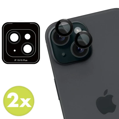 Afbeelding van imoshion Camera Screen protector Geschikt voor iPhone 15 Plus, 2 Pack lens