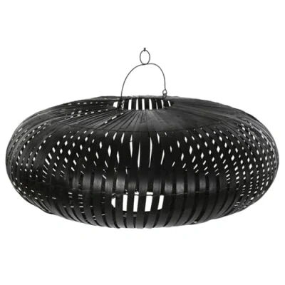 Afbeelding van Lampenkap Home ESPRIT Zwart Bamboe 80 x 30 cm