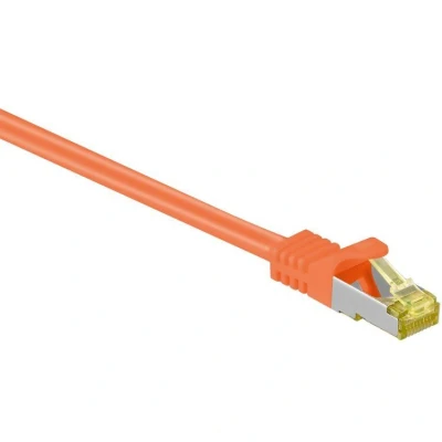 Afbeelding van Netwerkkabel Cat7 S/FTP 0.5 meter (100% koper, LSZH, Oranje)