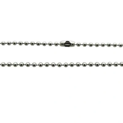 Afbeelding van Bolletjes ketting zilverkleurig staal 60cm 3mm