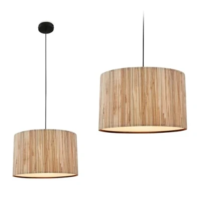 Afbeelding van Briloner Slama hanglamp, 1 lamp, Ø 35cm, natuurlijke kleur, zeegras