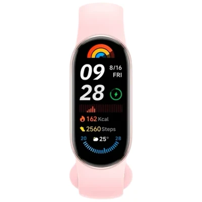 Afbeelding van Xiaomi Smart Band 9 Fitnesstracker, AMOLED display met 1200 nits, Sp02 tracking, slaap en hartslagmeting, meldingen, 5 ATM waterdicht, Mi Fit app, Mystic Rose, roze, Eén maat, Minimalistisch
