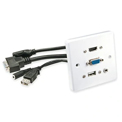 Afbeelding van LINDY 60220 HDMI / VGA USB Jackplug Adapter [1x HDMI, VGA, A, female 3,5 mm 1x mm] Wit