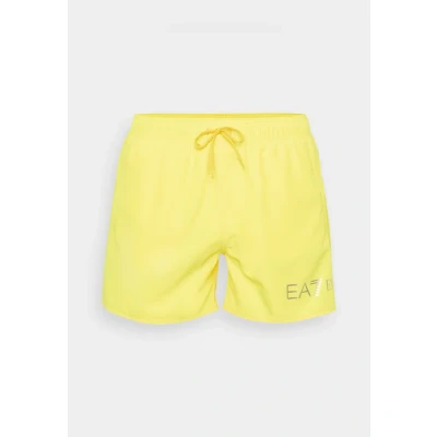 Afbeelding van EA7 Emporio Armani Boxer Beachwear Zwemshorts, Heren, Maat: Small, Cyber yellow/silver