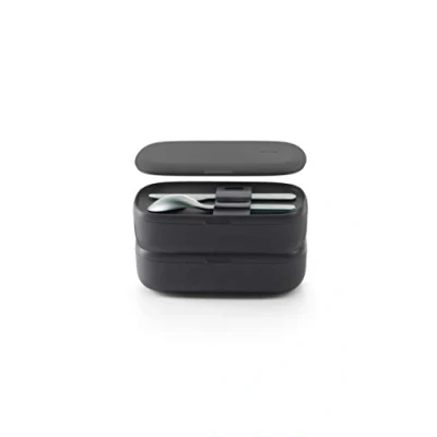 Afbeelding van Lékué Lunchbox, Zwart, 19x10x11 cm